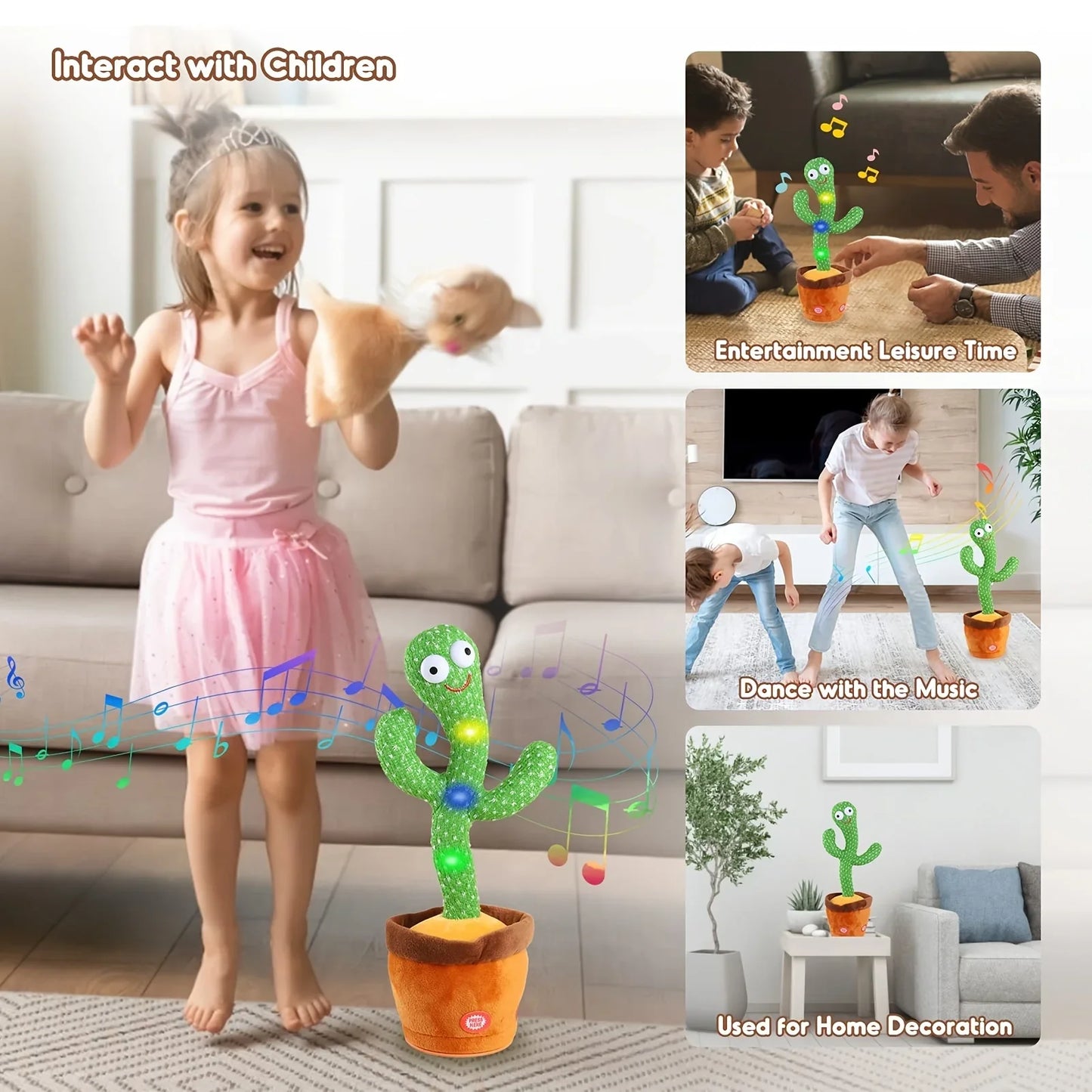 LUXEORASTORE™-Cacto Dancing Cactus Plush Toy