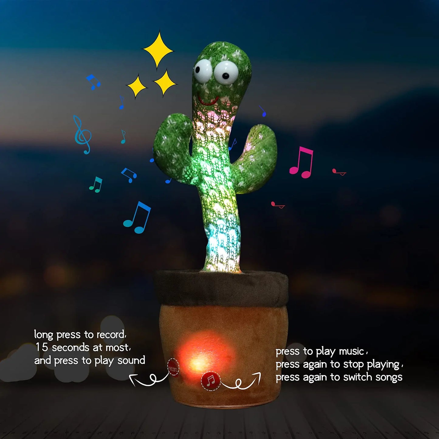 LUXEORASTORE™-Cacto Dancing Cactus Plush Toy