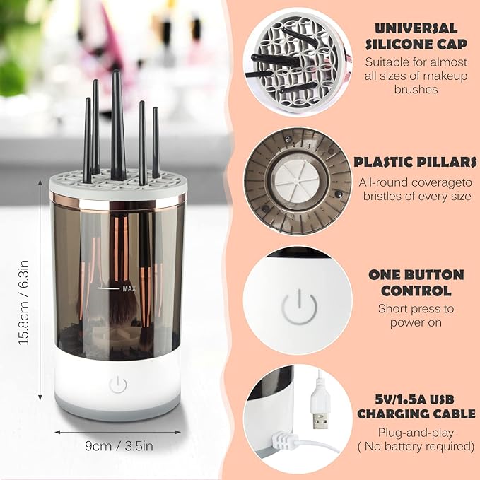 LUXEORASTORE™-Electric Makeup Brush Cleaner